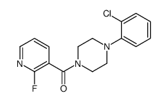 [4-(2-chlorophenyl)piperazin-1-yl]-(2-fluoropyridin-3-yl)methanone Structure