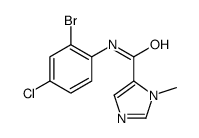 N-(2-bromo-4-chlorophenyl)-3-methylimidazole-4-carboxamide结构式