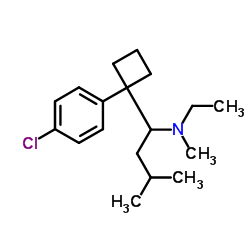 1-(4-Chlorophenyl)-N-ethyl-N-methyl-alpha-(2-methylpropyl)cyclobutanemethanamine picture