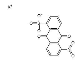 potassium 9,10-dihydro-9,10-dioxo-5-nitroanthracene-1-sulphonate structure