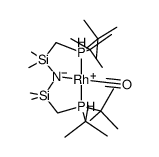 ((tBu2PCH2SiMe2)2N)Rh(CO)结构式