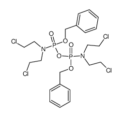 N,N,N',N'-Tetrakis-(2-chlor-ethyl)-sym.-pyrophosphorsaeure-dibenzylester-diamid结构式