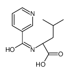 (2S)-4-methyl-2-(pyridine-3-carbonylamino)pentanoic acid Structure