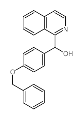 1-Isoquinolinemethanol,a-[4-(phenylmethoxy)phenyl]- structure