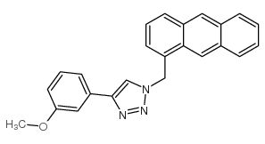 1-(1-蒽基甲基)-4-(3-甲氧基苯基)-1H-[1,2,3]噻唑结构式