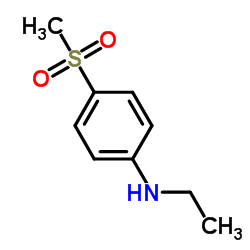 (4-甲磺酰基-苯基)乙胺结构式