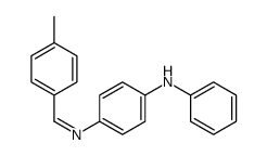 4-[(4-methylphenyl)methylideneamino]-N-phenylaniline结构式