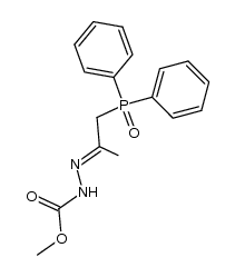 methyl 2-(1-(diphenylphosphoryl)propan-2-ylidene)hydrazinecarboxylate Structure