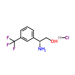 (R)-2-氨基-2-(3-(三氟甲基)苯基)乙醇结构式