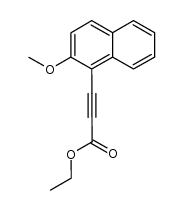 (2-methoxynaphthalen-1-yl)propynoic acid ethyl ester Structure