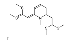 2,6-bis[2,2-bis(methylsulfanyl)ethenyl]-1-methylpyridin-1-ium,iodide结构式