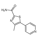 4-methyl-5-(4-pyridinyl)thiazole-2-carboxamide structure