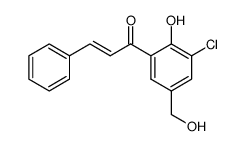 (E)-1-(3-Chloro-2-hydroxy-5-hydroxymethyl-phenyl)-3-phenyl-propenone结构式