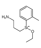 3-aminopropyl-ethoxy-(2-methylphenyl)silicon Structure