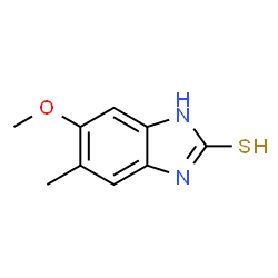 2H-Benzimidazole-2-thione,1,3-dihydro-5-methoxy-6-methyl-(9CI) Structure