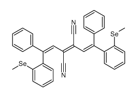 2,3-bis[2-(2-methylselanylphenyl)-2-phenylethenyl]but-2-enedinitrile Structure