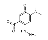 2-Methylamino-4-hydrazino-5-nitropyridin-N-oxid Structure