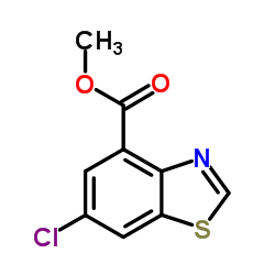 Methyl 6-chloro-1,3-benzothiazole-4-carboxylate结构式