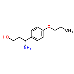 (3R)-3-Amino-3-(4-propoxyphenyl)-1-propanol结构式