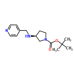 (S)-1-BOC-3-N-(PYRIDIN-4-YLMETHYL)-AMINO-PYRROLIDINE结构式