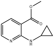 methyl 2-(cyclopropylamino)nicotinate结构式