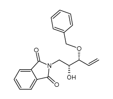 2-((2R,3R)-3-(benzyloxy)-2-hydroxypent-4-en-1-yl)isoindoline-1,3-dione Structure