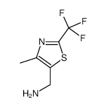 5-(Aminomethyl)-4-methyl-2-(trifluoromethyl)thiazole structure