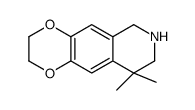 9,9-dimethyl-2,3,6,7,8,9-hexahydro-[1,4]dioxino[2,3-g]isoquinoline structure