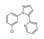 2-(1-(3-CHLOROPHENYL)-1H-PYRAZOL-5-YL)PYRIMIDINE图片