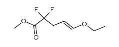 methyl 5-ethoxy-2,2-difluoropent-4-enoate Structure