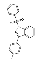 3-(4-fluorophenyl)-1-(phenylsulfonyl)indole结构式