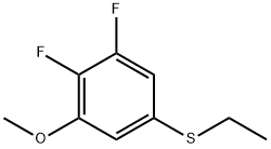 3,4-Difluoro-5-methoxyphenyl ethyl sulfide Structure