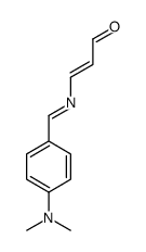 3-[[4-(dimethylamino)phenyl]methylideneamino]prop-2-enal Structure