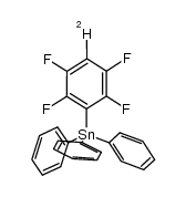 Ph3Sn(2,3,5,6-C6F4D)结构式