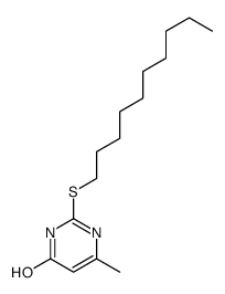 2-decylsulfanyl-6-methyl-1H-pyrimidin-4-one结构式