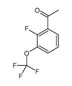 1-[2-Fluoro-3-(trifluoromethoxy)phenyl]ethanone结构式