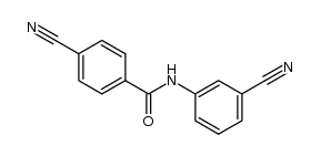 4-cyano-N-(3-cyanophenyl)benzamide Structure