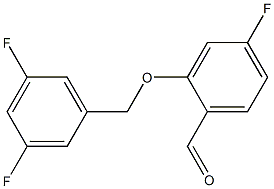 2-[(3,5-difluorophenyl)methoxy]-4-fluorobenzaldehyde Structure