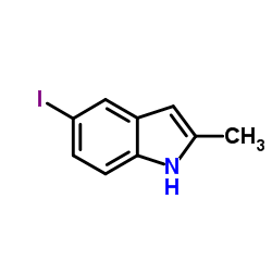 5-Iodo-2-methyl-1H-indole Structure