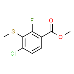 Methyl 4-chloro-2-fluoro-3-(methylthio)benzoate Structure