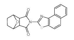 2-benzo[e][1,3]benzothiazol-2-yl-3a,4,5,6,7,7a-hexahydro-octahydro-1H-4,7-epoxyisoindole-1,3-dione结构式