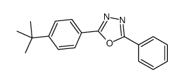 2-(4-tert-butylphenyl)-5-phenyl-1,3,4-oxadiazole结构式