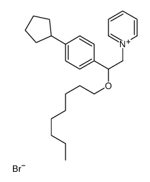 1-[2-(4-cyclopentylphenyl)-2-octoxyethyl]pyridin-1-ium,bromide Structure