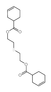 2-[2-(cyclohex-3-ene-1-carbonyloxy)ethylsulfanyl]ethyl cyclohex-3-ene-1-carboxylate Structure