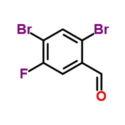 Benzaldehyde, 2,4-dibromo-5-fluoro- structure