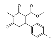 methyl 4-(4-fluorophenyl)-1-methyl-2,6-dioxopiperidine-3-carboxylate Structure