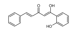 1-hydroxy-1-(2-hydroxyphenyl)-5-phenylpenta-1,4-dien-3-one Structure