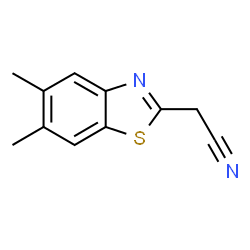 2-Benzothiazoleacetonitrile,5,6-dimethyl-(9CI) Structure