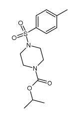 N-isopropyloxycarbonyl-N'-tozylpiperazine结构式