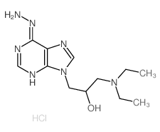 1-diethylamino-3-(6-hydrazinylpurin-9-yl)propan-2-ol Structure